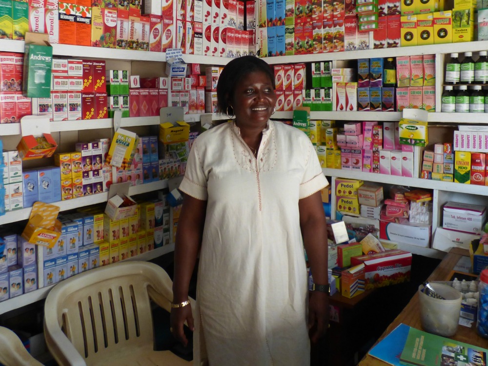 Ghana drug shop seller