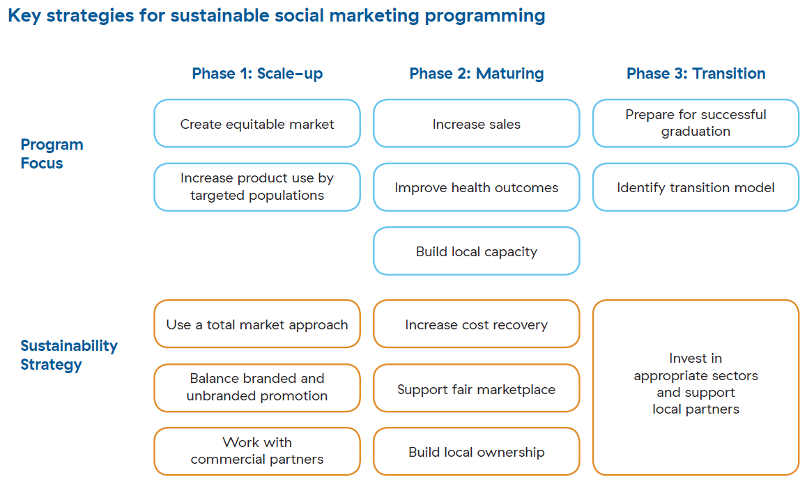 Key strategies for sustainable social marketing programming