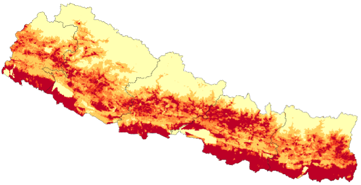 Nepal modern method users map