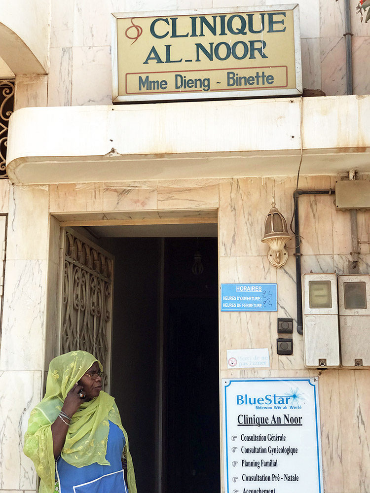 Bineta Sène Sall, mid-wife and owner of the Al Noor clinic.