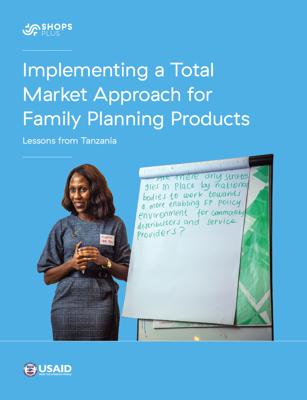 Cover for Implementing a Total Market Approach for Family Planning Products: Lessons from Tanzania brief