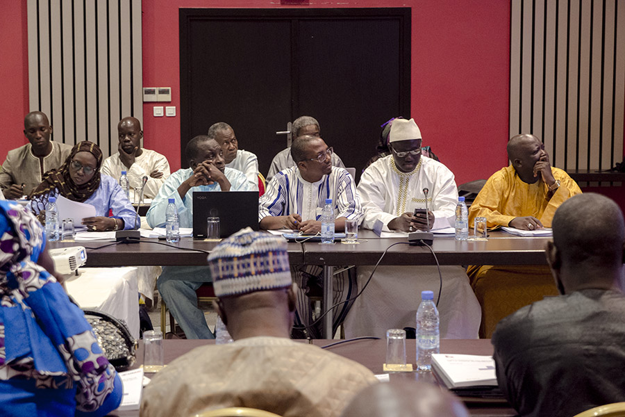 Participants at the dissemination workshop for the Senegal mapping report