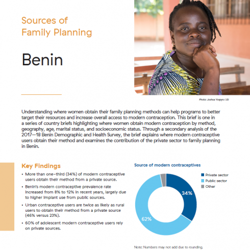 Benin | Sustaining Health Outcomes through the Private Sector (SHOPS) Plus
