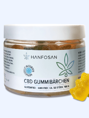 Hanfosan CBD Fruchtgummis Abbild Tabelle