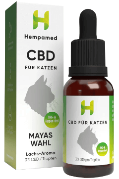 Hempamed CBD Oel fuer Katzen Abbild Tabelle