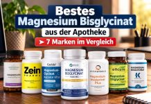 Bestes Magnesium Bisglycinat aus der Apotheke ➤ 7 Marken im Vergleich Bestes Magnesium Bisglycinat aus der Apotheke Titelbild